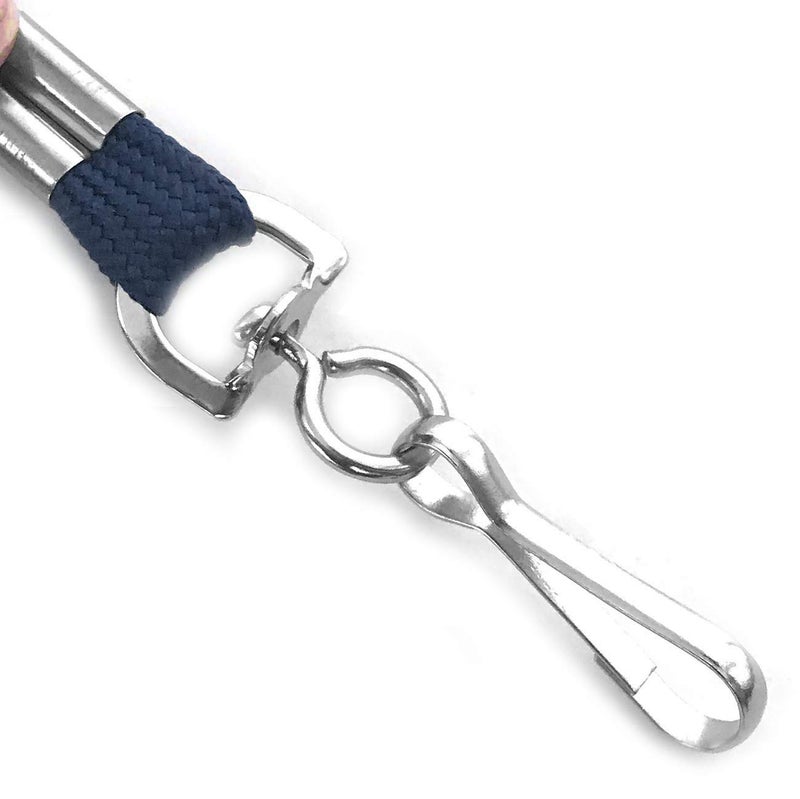 Beebel Navy-Blue Lanyards 50PCS Lanyard with Swivel Hook clips for ID Name Badge Holder (Navy-Blue) - Image 3